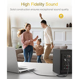 3.5Mm Stereo Audio Cable (10Ft, 24K Gold Plated Jack, Auxiliary Cable, Male To Male, Hi-Fi Sound) – Aux Cord For Headphones, Home Car Stereo, Speaker, Amplifier, Phones, Tablets, Laptops