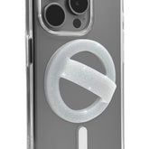 Magnetic Silicone Phone Grip Soft Finger Loop Holder For Magsafe Cases And S (White Sparkle)