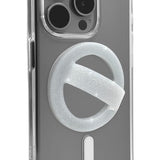 Magnetic Silicone Phone Grip Soft Finger Loop Holder For Magsafe Cases And S (White Sparkle)