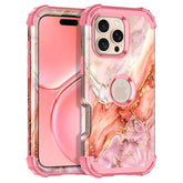 For Iphone 16 Pro Max Case,Three Layer Heavy Duty Sturdy Shockproof Protection Full Rugged Hard Pc+Soft Tpu Bumper Protective Girls Case For Apple Iphone 16 Pro Max 6.9 Inch,Gold