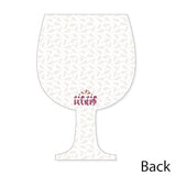 Big Dot of Happiness But First, Wine Tasting Party Thank You Note Cards with Envelopes - Set of 12