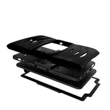 KIQ Galaxy Tab E 9.6" SM-T560 Case, Shockproof Heavy Duty Military Armor Hybrid Case Cover Rugged Impact Drop Protection for Samsung Galaxy Tab E 9.6 T560 T560NU T560NZ T567 (Black)