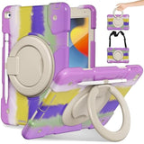 Ipad 9Th/ 8Th/ 7Th Generation Case 10.2 Inch With Pencil Holder [360 Rotating