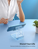 Cell Phone Stand, Desk Accessories - Clear Office Cell Phone Holder, Acrylic Phone Stand, Desktop, Acrylic Office Desk Accessories, Office Decor, Suitable For Iphone, 4-8'' Phone