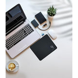 Mouse Pad Beautiful, Personalized Premium-Textured Custom Mouse Mat Design, Washable Mousepad Lycra Cloth, Non-Slip Rubber Base Computer Mouse Pads (Silvery Logo)