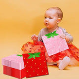 Strawberry Birthday Decorations,40Pcs Strawberry Party Napkins Pink And Red Berry Sweet One Napkins For Strawberry Party Berry Sweet Baby Shower Party Supplies