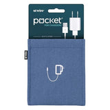 Pocket Snap & Store Mobile Charger Case Pouch, Slate Blue