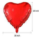 18 Inch Red Mylar Heart Balloons Foil Balloons For Valentines Day Wedd