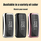Screen Protector Case For Fitbit Inspire 3/2 Smart Watch, 2-Pack Soft Tpu Ultra-Thin Full Face Cover Replacement Bumper Accessories, Clear