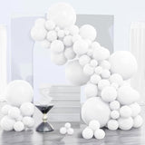 130Pcs White Latex Balloons Garland Arch Kit Different Sizes for Wedding Baby Shower Party