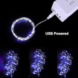 2M 20 Leds Fairy String Lights, Usb Powered String Light For Desk Office Christmas Tree Party Decoration (White, 2)