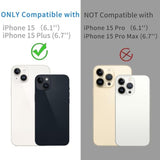 iPhone 15 & 15 Plus Camera Lens Protector 3-Pack Tempered Glass 9H