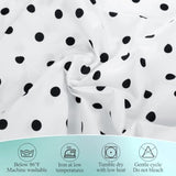 9Ft Black And White Table Skirt Polka Dots Teacher Desk Skirt Classroom Desk Skirts For Back To School Decor Classroom Table Skirts For Back To School Supplies Office Bookcase Cabinet Decorations