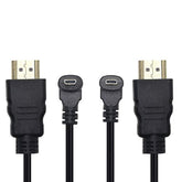 Micro Hdmi To Hdmi Cable Adapter 50Cm 90 Degree Angle Micro Hdmi Male To Hdmi