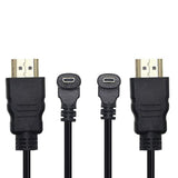 Micro Hdmi To Hdmi Cable Adapter 50Cm 90 Degree Angle Micro Hdmi Male To Hdmi