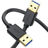 Usb To Usb Cable 3Ft - Double Ended U Sb Cord Usb3.0 Male To Male Cable Usb3.0 A To A Cord For Hard Drive Enclosures, Dvd Player, Laptop Cooler