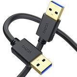 Usb To Usb Cable 3Ft - Double Ended U Sb Cord Usb3.0 Male To Male Cable Usb3.0 A To A Cord For Hard Drive Enclosures, Dvd Player, Laptop Cooler