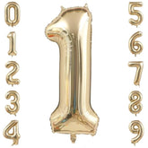 Champagne Gold 40-Inch Number 1 Foil Balloon Birthday Anniversary Decorations
