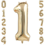 Champagne Gold 40-Inch Number 1 Foil Balloon Birthday Anniversary Decorations
