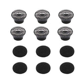 6Pcs Small Size Eargels/Eartips/Ear-Cushion For Plt Voyager 5200 (206110-101) Replacement Spare Kit With Foams Covers.