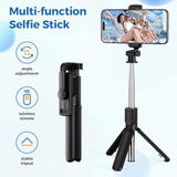 Retractable Selfie Stick Tripod with Wireless Remote for iPhone & Android