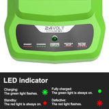 24V Lithium Ion Battery Charger Compatible With Greenworks 24V Battery 29842 29852 29322 G-24 24V