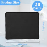 20 Pack Mouse Pad With Stitched Edge,2Mm Black Mouse Pads,Mousepads With Non Slip Rubber Base,Premium-Textured & Waterproof Mousepad For Computers Laptop Office Home,8.7X7.1In