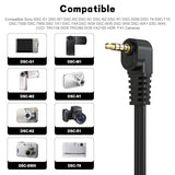 VMC-20FR AV Cable Compatible with Sony Cameras & Camcorders 3.5mm to RCA Audio Video Cord for DSC-T500, TX9, WX5, W55, N1, R1, CCD-TRV138,