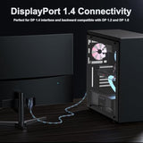 Displayport Cable 10Ft 8K, Display Port To Display Port 1.4 Cables Long Dp To