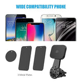 Magnetic Mount, Universal Air Vent Twist Hole Magnetic Phone Holder For Car, For All Cell Phones With Fast Swift-Snap Technology, Will Not Block Air Vent Flow - For Horizontal Vent