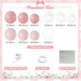 Pink & White Balloon Arch Kit: 132pcs Party Garland Decor