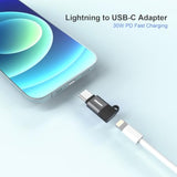 Lightning Female To Usb-C Male Adapter | 30W Pd Fast Charging | Compatible With Iphone 16 15 Pro Max And More Type C Devices, Not For Audio/Otg