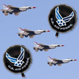 Havercamp’s U.S. Air Force logo, 3-18” Round Mylar Balloons. Officially Licensed with the U.S. Air Force!