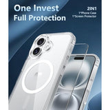 iPhone 16 Plus Case, MagSafe, Anti-Yellow, Military Drop Protection