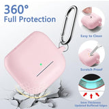 For Airpods 4Th Generation Case Cover(2024),Soft Silicone Full Protective Case For Airpods 4 Case With Keychain & Cleaner Kit,Compatible With Apple Airpods 4 For Women,Men?Lightpink?