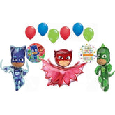 Anagram PJ Masks Birthday Party Supplies Catboy Gekko and Owlette Balloon Bouquet Decorations