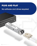 1.25G Sfp 1000Base-Sx, 850Nm Mmf, Up To 550 Meters, Lc Multi Mode 1G Fiber Transceiver Modular For Cisco, Meraki, Ubiquiti Unifi, Mikrotik, Intel, Netgear, D-Link, Qnap, Linksys And More