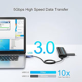 Usb Hub 3.0, 7 Port Usb Hub Splitter With Individual On/Off Led Switches, 5Gbp