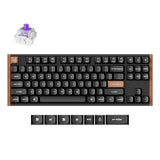 K8 He Tkl Hall Effect Wireless Mechanical Keyboard, Magnetic Hot-Swappable Switches, Rapid Trigger, Qmk/Via, Rgb, 2.4Ghz/Bluetooth 5.2/Wired, Aluminum & Wood Frame, Mac Windows Linux Black