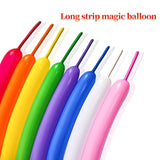 Long Balloons Animals, Thickening 260 Balloons For Tying Balloon Arch, Twisting Latex Magic Modeling Skinny Birthday For Kid‘S Party Wedding Decoartion 100Pcs (Color)