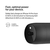 Belkin Boost?Charge 30W Fast Car Charger, USB-C Power Delivery Port, 4-Port USB Power Extender, Universal Compatibility for iPhone 16, Galaxy S25, Note Series, Nintendo Switch 2 and More - Black