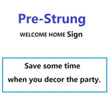 Pre-Strung Holographic Welcome Home Banner Decorations Sign, Iridescent Hanging Bunting String Flag Garland For Deployment Homecoming, Graduation Ceremony, Family Reunion, Military Homecoming Party
