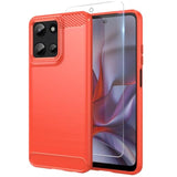For Moto G 2025 Case: With Screen Protector Shock-Absorption Flexible Tpu Rubber Protective Cover For Motorola G 2025 Case(Red)