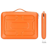 13.3 Inch Laptop Sleeve With Handle Shockproof Computer Bag Waterproof Eva Protective Carrying Case For 13-13.3 Inch Notebooks/13 Macbook Air/Macbook Pro Retina/Dell Xps 13/Hp,Orange