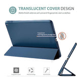 Procase Smart Case For 9.7 Inch 6Th/5Th Generation Case 2018 2017(Model: A1893 A1954 A1822 A1823), Ultra Slim Lightweight Stand Case With Translucent Frosted Back Smart Cover -Navy