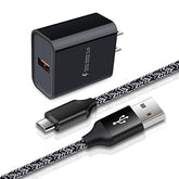 Adaptive Fast Charger Android Charger For Samsung Galaxy S7 Edge S6 S5 J3 J3V J7 J7V J5,Moto G5 G4 E6 E5 E4,Lg Stylo 3 2 G4 K50 K40 K22 K20,Tablet,Android Phone,Htc, 3Ft Fast Charging Micro Usb Cable