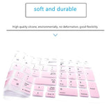 Mubuy Keyboard Cover For 15.6" Dell Latitude 5580 5590 5591 E5550 E5570|15.6" Precision M5520 |17.3" Dell Precision M7510 M7520 M7710 M7720 Laptop Skin-Gradual Pink