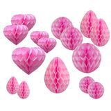 Party Decorations Hanging Paper 15Pcs Honeycomb Balls For Nursery, Baby Shower, Birthday, Wedding?Christmas? Graduation (15 Pieces Pink Set)
