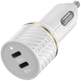 OtterBox Fast Charge USB-C Car Charger, 20 Watt + OtterBox USB C-Ligtning Cable, 1M - Cloud DUST