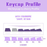 Keycaps,Pbt Keycap Cherry Profile, 104 Key Set For Mechanical Keyboards, Engli